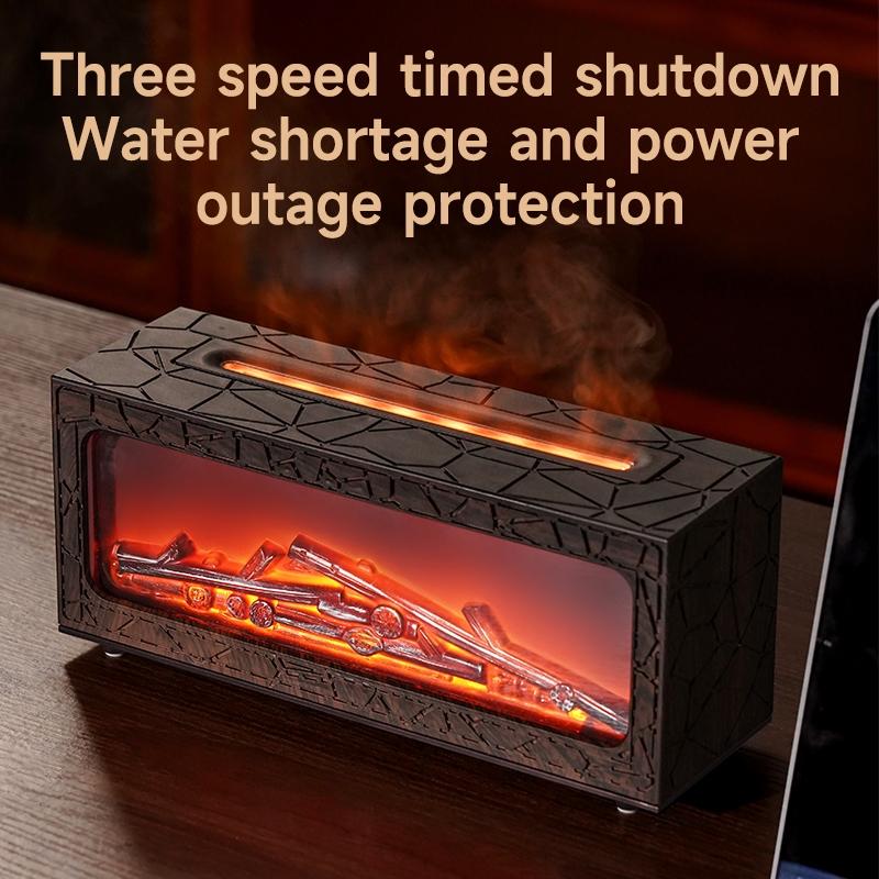 Essential Oil Diffuser Lamp, Colorful Flame Design, Quiet Operation, Ideal for Home & Office Use, Enhance Aromatherapy Experience