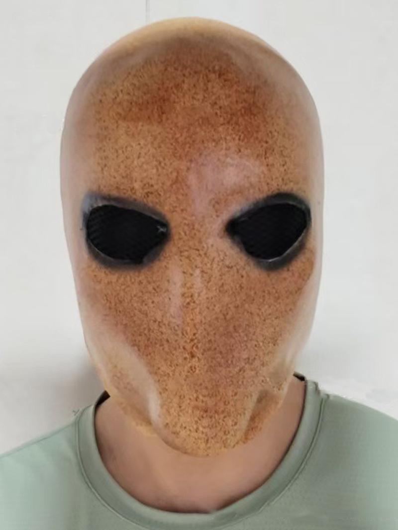 Alien Mask Faceless Man Latex Head Cover Halloween Costume Party Horror Scary Prop Trending Item
