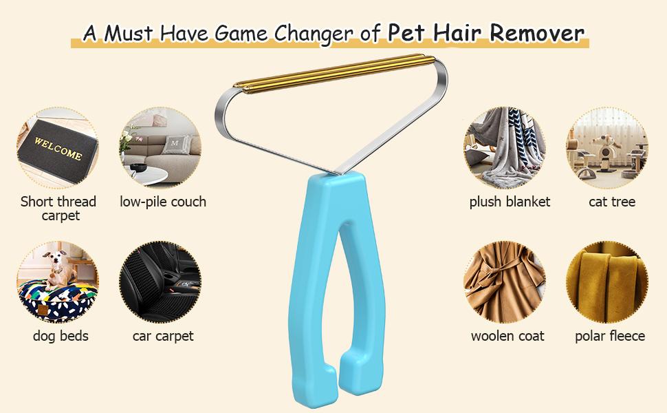 Pet Hair Remover,Pet Hair Removal Tool,Cleaner Pro Pet Hair,Fabric Shaver,Lint Remover,Lint Cleaner Pro,Carpet Rake,Dog Hair Remover and Cat Hair Remover for Rugs,Couch,Pet Towers