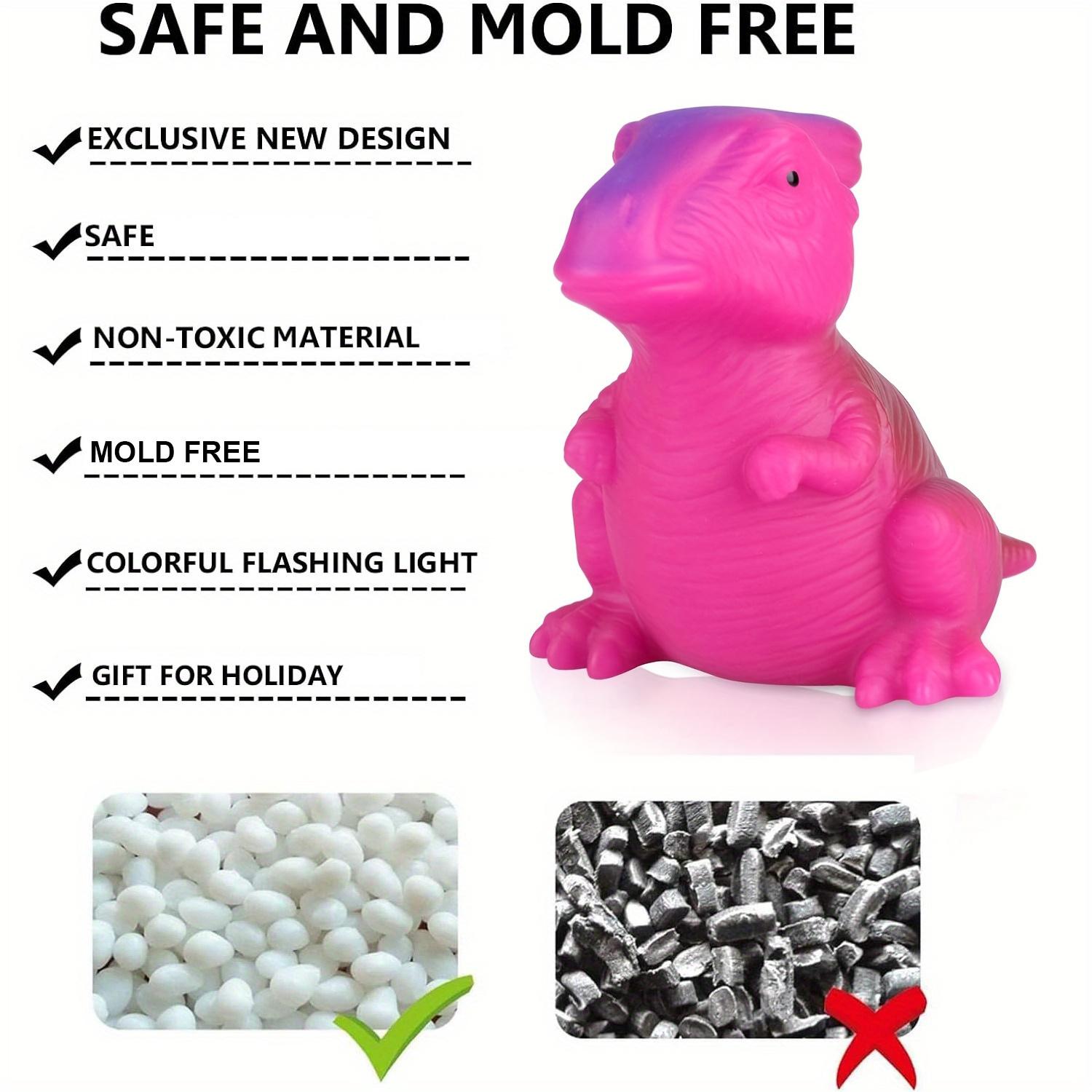 Lihgt-up Bath Toy,Cute Dinosaur Mermaid Animal Model Toys for Kids Ages 4-8,Glow in the Water Toys for Birthdays,  Ideal for Shower, Bathtub, Swimming Pool,Easter Gifts