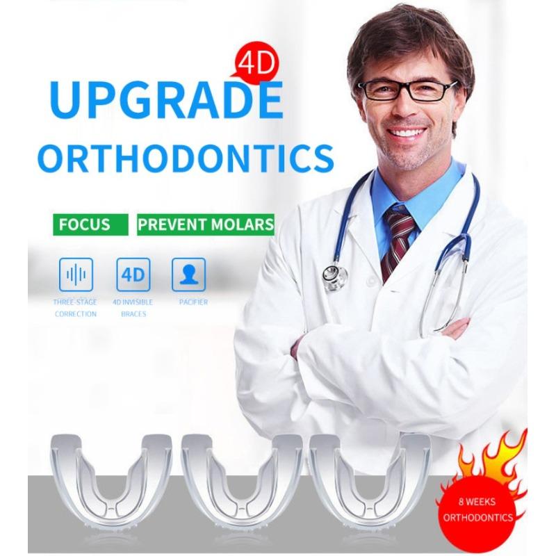 Silicone orthodontic braces Product with Storage Case, Comfortable to Wear, Safe to Use, Suitable for Both Men and Women