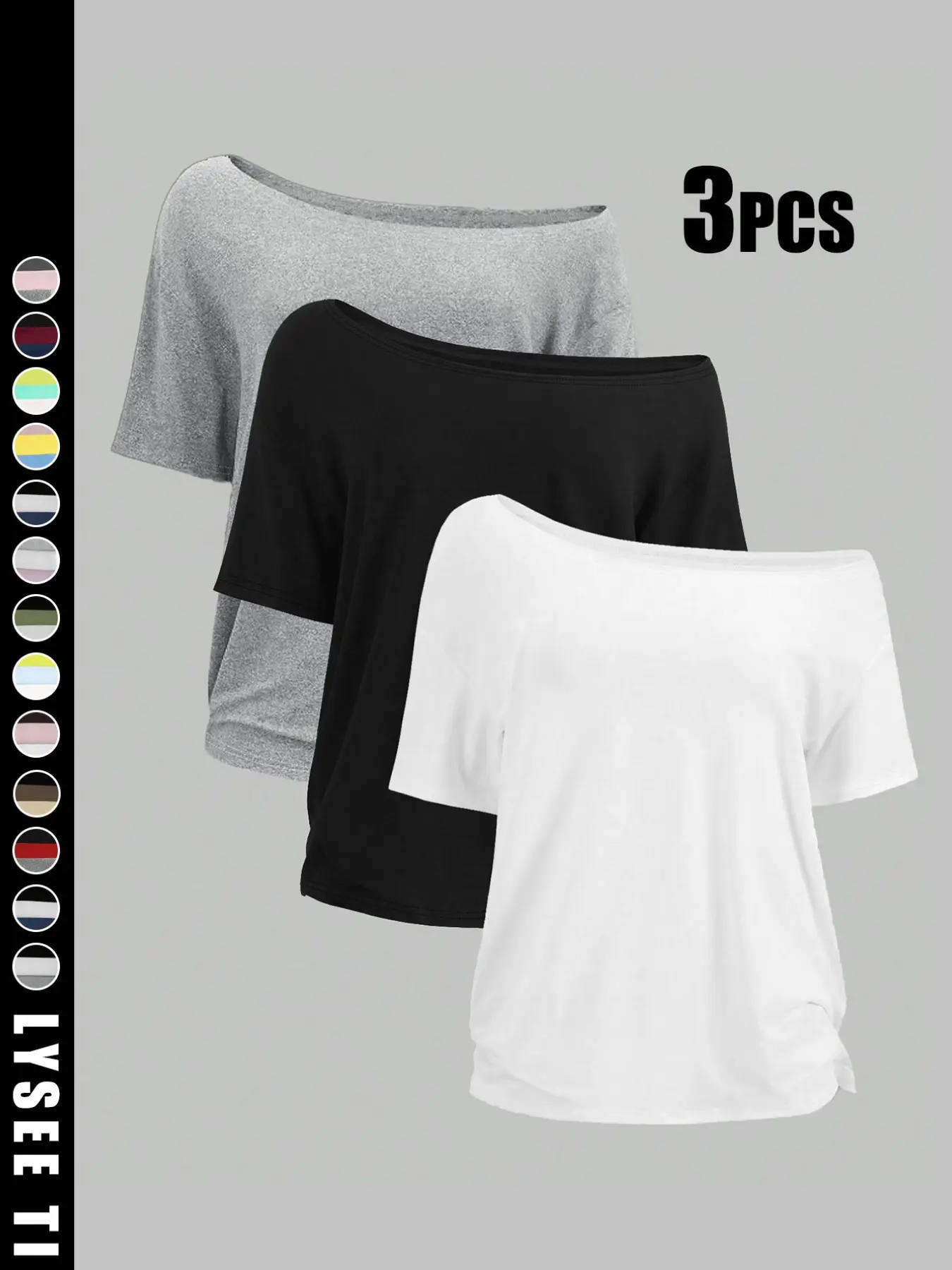 【Black Friday】Women's Solid Color Tee, Casual Basic Short Sleeve T-shirt for Daily Wear, Ladies Clothes for All Seasons Top