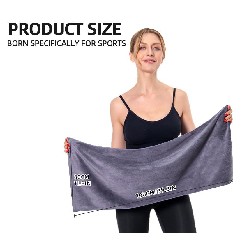 1/2 Pcs Sports Towels, 11.8*43.3inch/30*110cm, Sweat Towel for Fitness & Running, Portable for Camping & Hiking, Sports Mat Towel, Bath & Swimming Towel, Quick Drying Towels, Durable, Lint-free & Fade-resistant