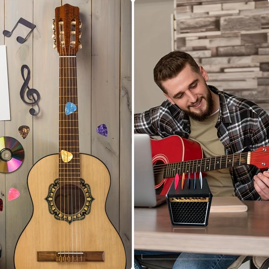 Vintage Guitar Pick Holder Box, Portable Guitar Picks Storage Case, Retro Speaker Design, Gift for Guitar Lovers