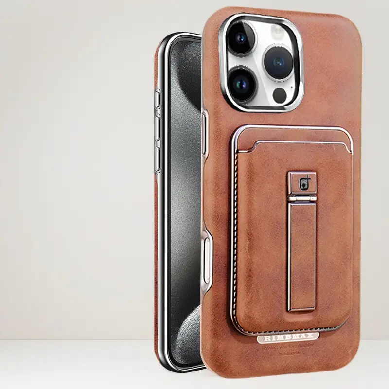 High-End Magnetic Leather Smartphone Case with Cardholder - Casing for iPhone 18 Pro Max, Phone Protection Accessory (K5A62)