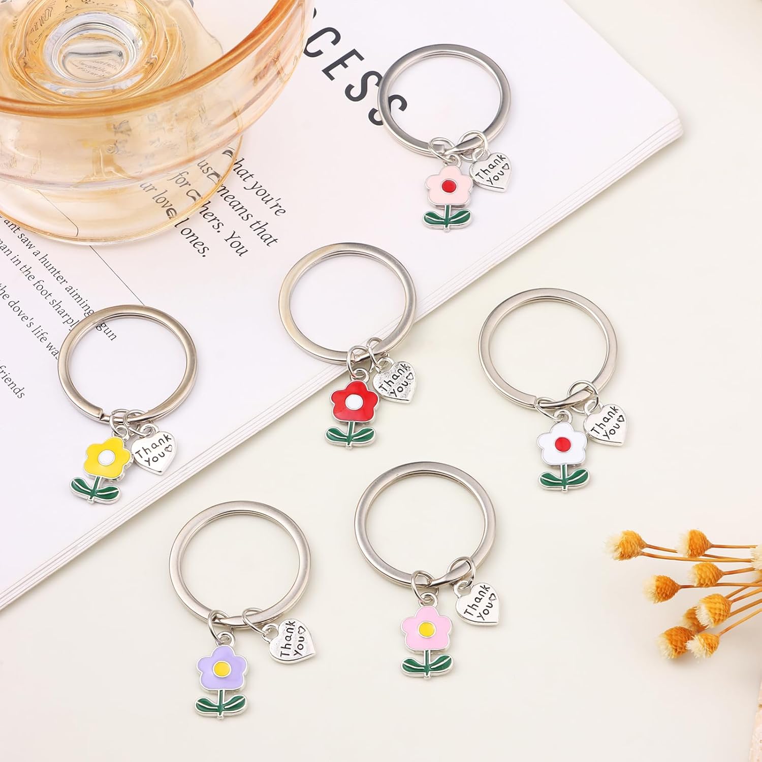 1/6/9-Pcs Teacher Appreciation Gifts Keychain Bulk, Teacher's Day Thank ...