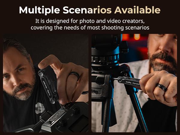 SmallRig x FILM RIOT Folding Tool Set with Screwdrivers and Hex Key Wrenches, Multiple Angle Positioning, Portable and Compact Design