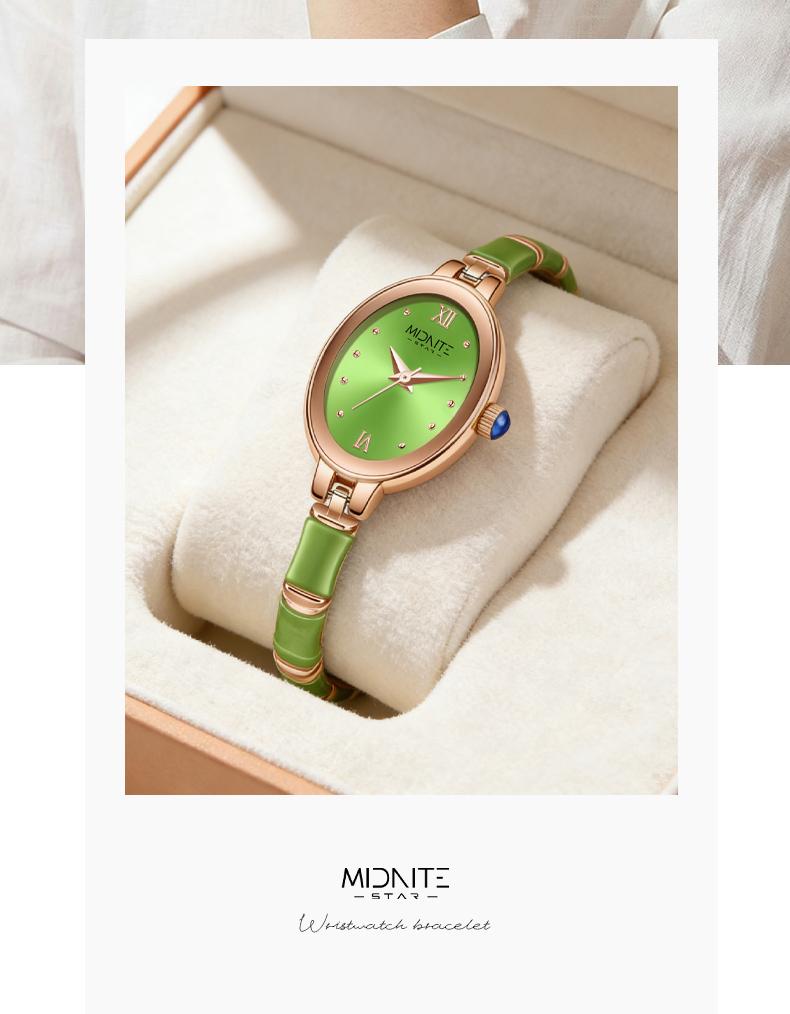 Ladies' Elegant Jewelry Bracelet Watch, 2-in-1 Design for Wristwatch & Bracelet Use, Stylish Delicate Appearance, Perfect Fashion Accessory for Women