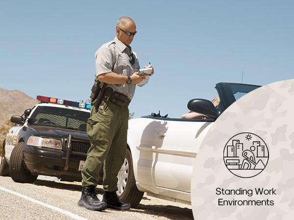 NORTIV 8 VaporGuard Men's Waterproof Military Tactical Workboots Highcut Shoes with Ankle-high Protection Durable Breathable Fabric for Outdoor & Indoor Use Black Safety Footwear