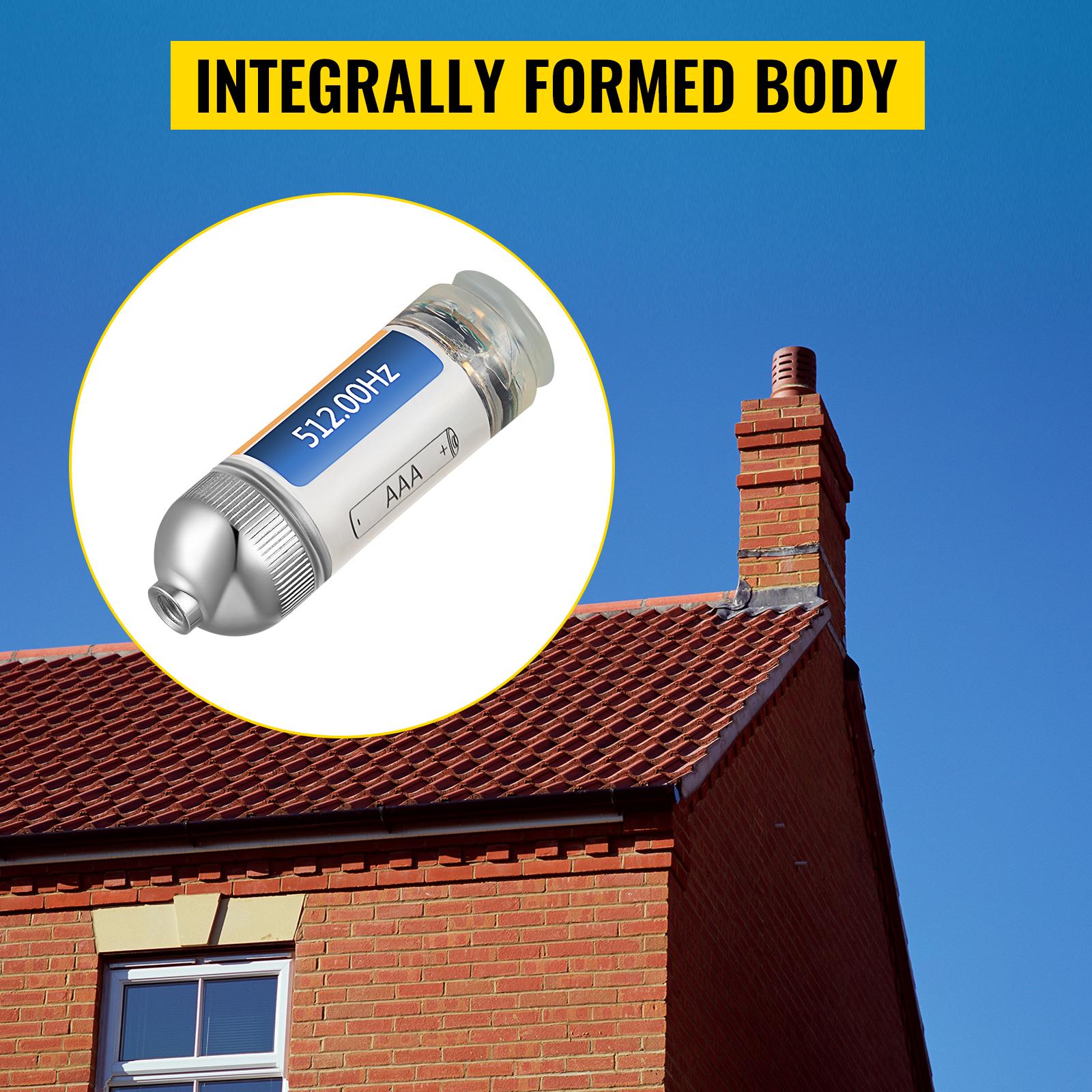 VEVOR 512HZ Sonde 8/5 and 1/4-20 Connectors Rigid Drain Locator for Locating Detecting Small Sewer Pipelines, Silver