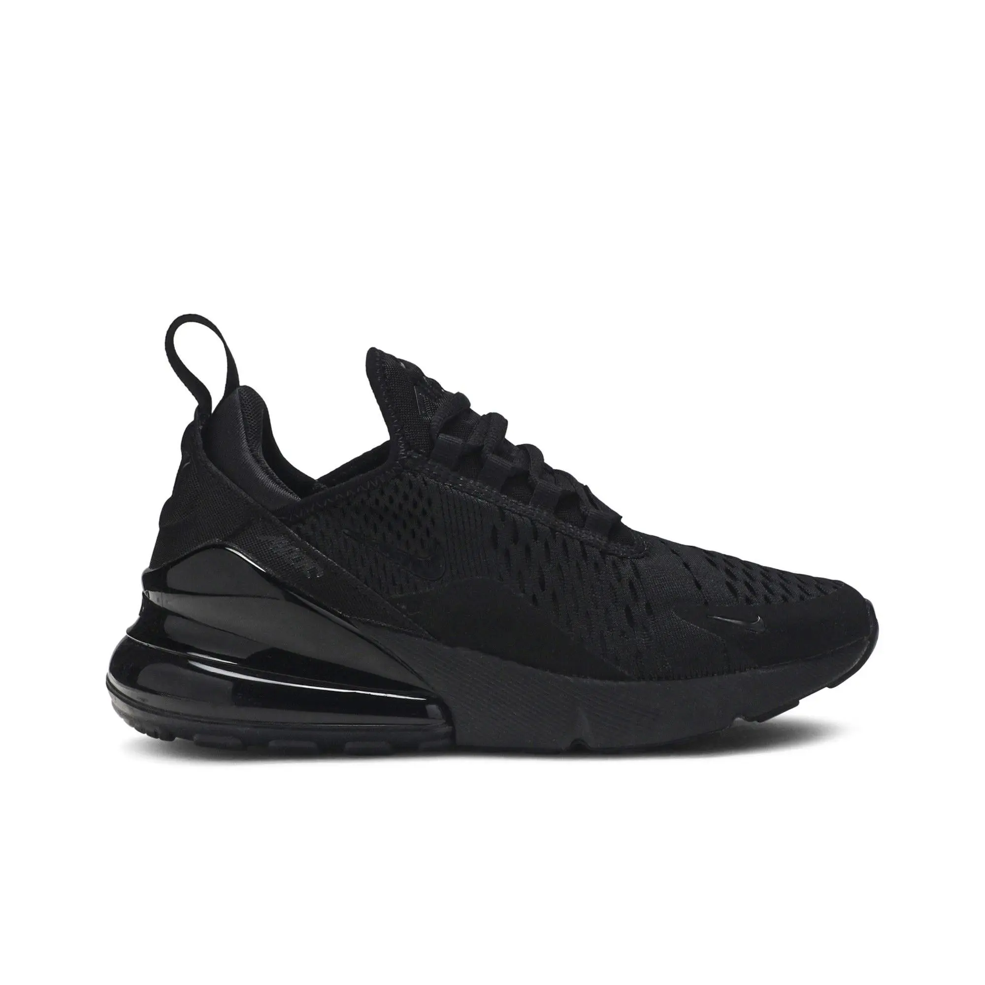 Nike Womens Air Max 270 'Triple Black' (women's sizes) Black/Black-Black running shoes AH6789 006