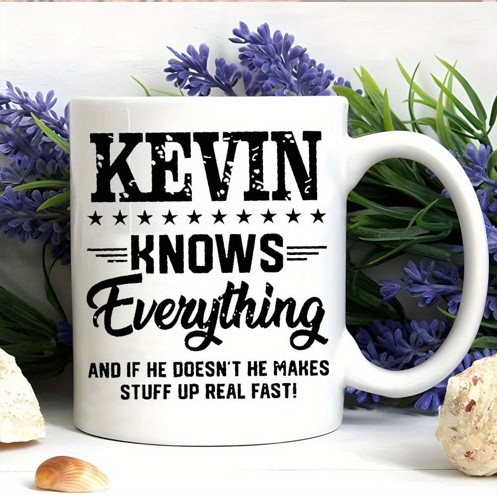 1pc Kevin-Themed Funny Ceramic Cup - Durable & Reusable Coffee/Milk Cup Suitable for Kevin Fans, Novelty Gift, Hand Wash Only, Iconic, Unisex for s & (Ceramic Cup)