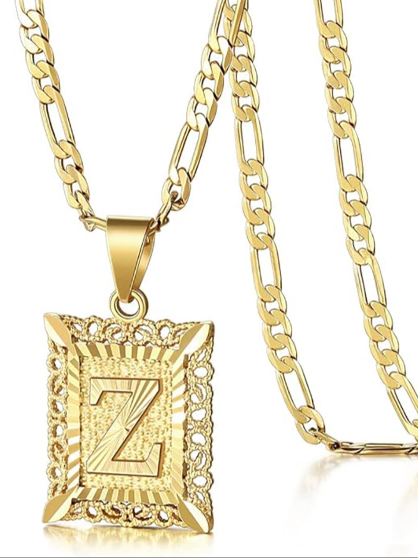 Initial Letter Pendant Necklace, Unisex Initial Jewelry, Unique Gift for Graduation, Fashionable Statement Piece, A-Z Letters Available