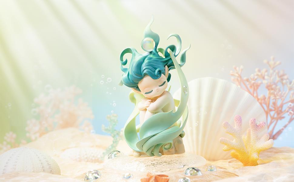 52TOYS Sleep Sea Elves Series Collectible Toy Kawaii Creative Gift Room Decor Desktop Decoration Gift for Birthday Party Action Figures Figurine Candybox