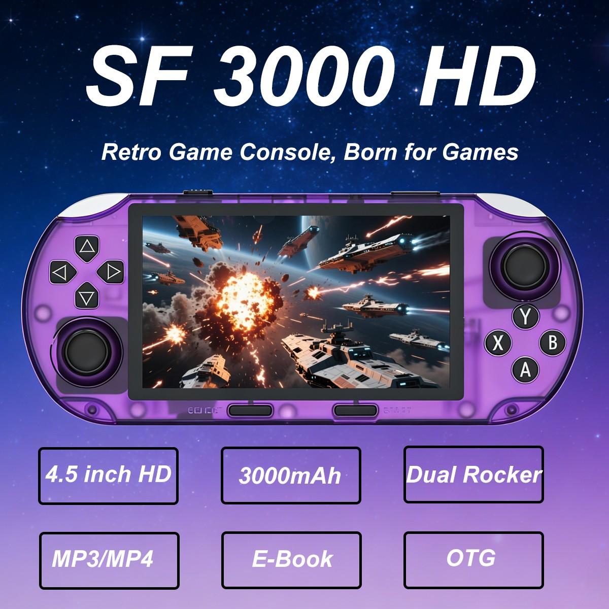 Portable Retro Handheld Game Console, 4.5 Inch IPS Screen, Open Source Mini Gaming Device, Long Battery Life, TV Connection, Mp4 Player & E-Reader