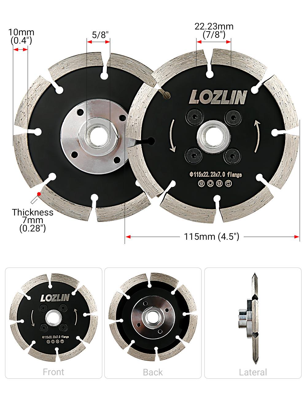 4.5"(115MM) V Groove Diamond Blade - Duty Grooving/Cutting Disc for Granite, Concrete, Stone - Angle Grinder Spade Blade for Masonry & Construction Work  Tool fathersdaygift Grinding