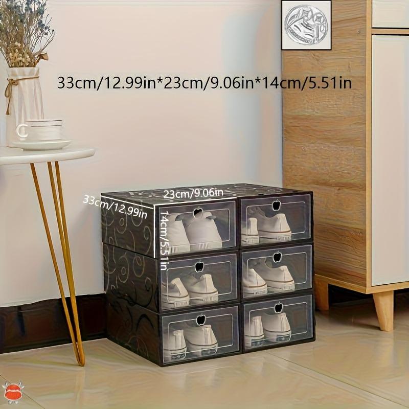 12piece high-value transparent shoe box | Stacking does not occupy an area, Drawer Storage Organizer