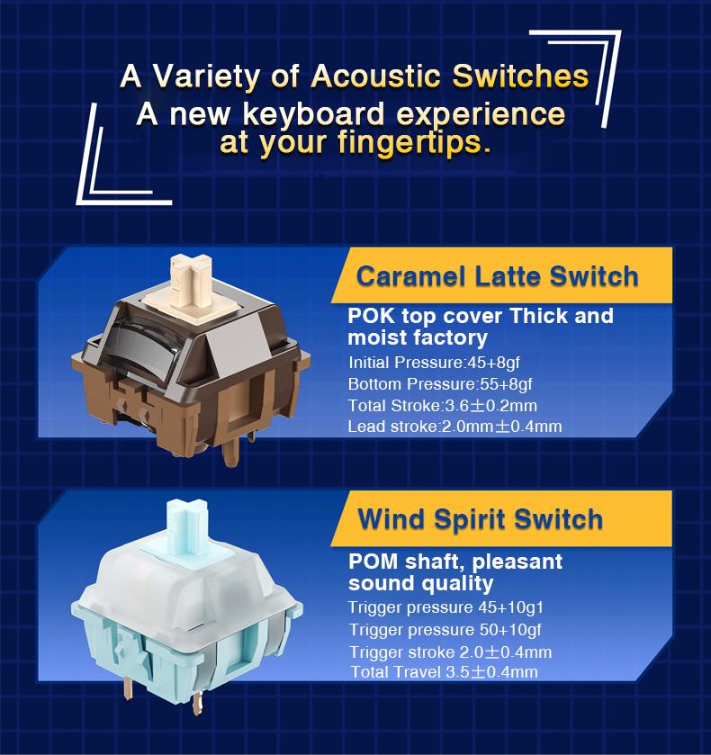 AULA F108 Pro & F108 Wireless Mechanical Keyboard, Three-Mode Connection, Hot Swappable Pads Custom Keyboard RGB Rainbow Backlight for PC/Tablet/Xbox/PS4/PS5 Boyfriend Gift Full Size Numeric Keyboard Office Computer Accessories  TikTokShopfalldealsforyou