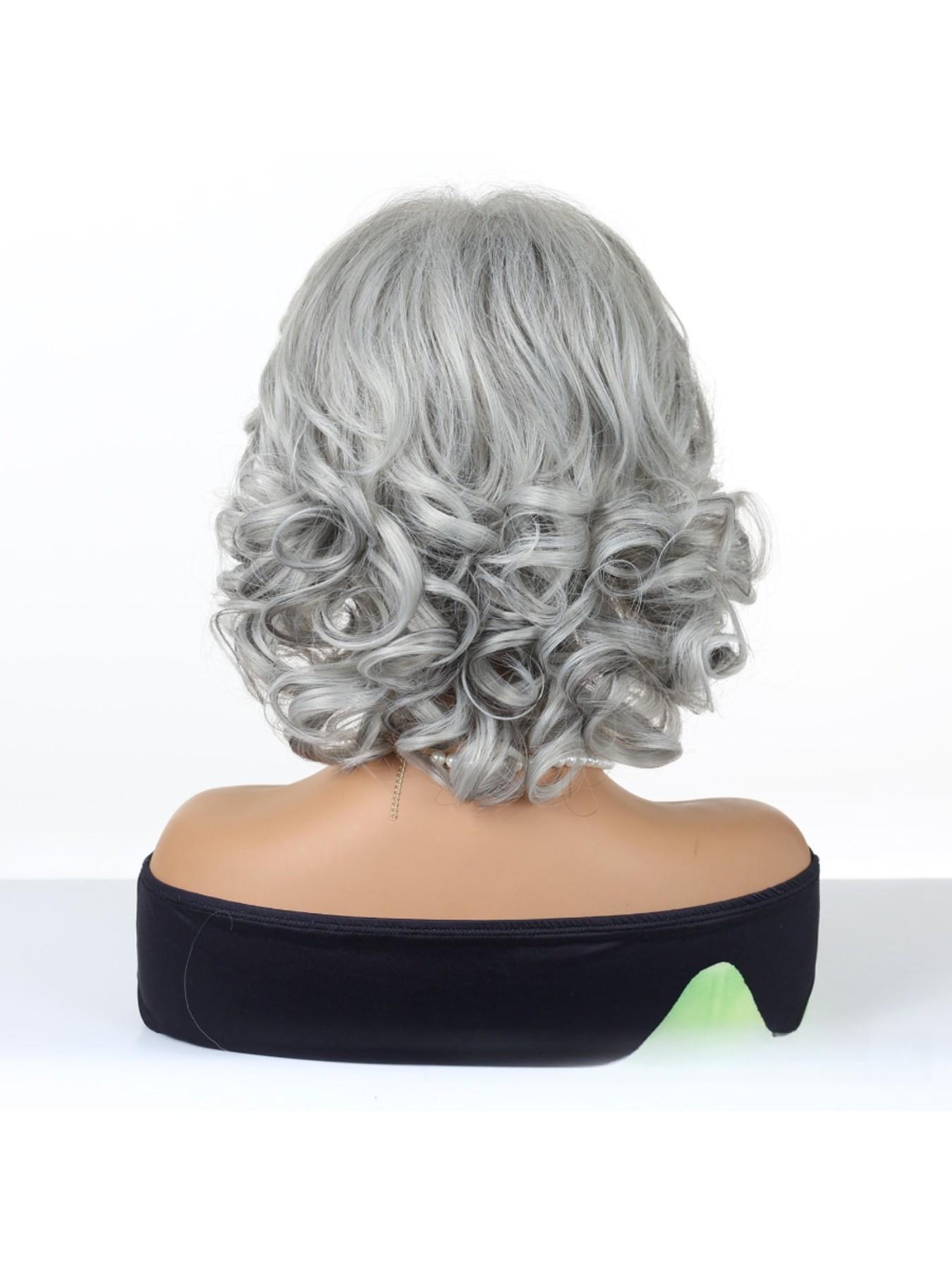 Elegant Bob Wavy Hairpiece, Heat-Resistant Fiber, Cosplay Wig, Party Accessory, Halloween Costume, Versatile Daily Use