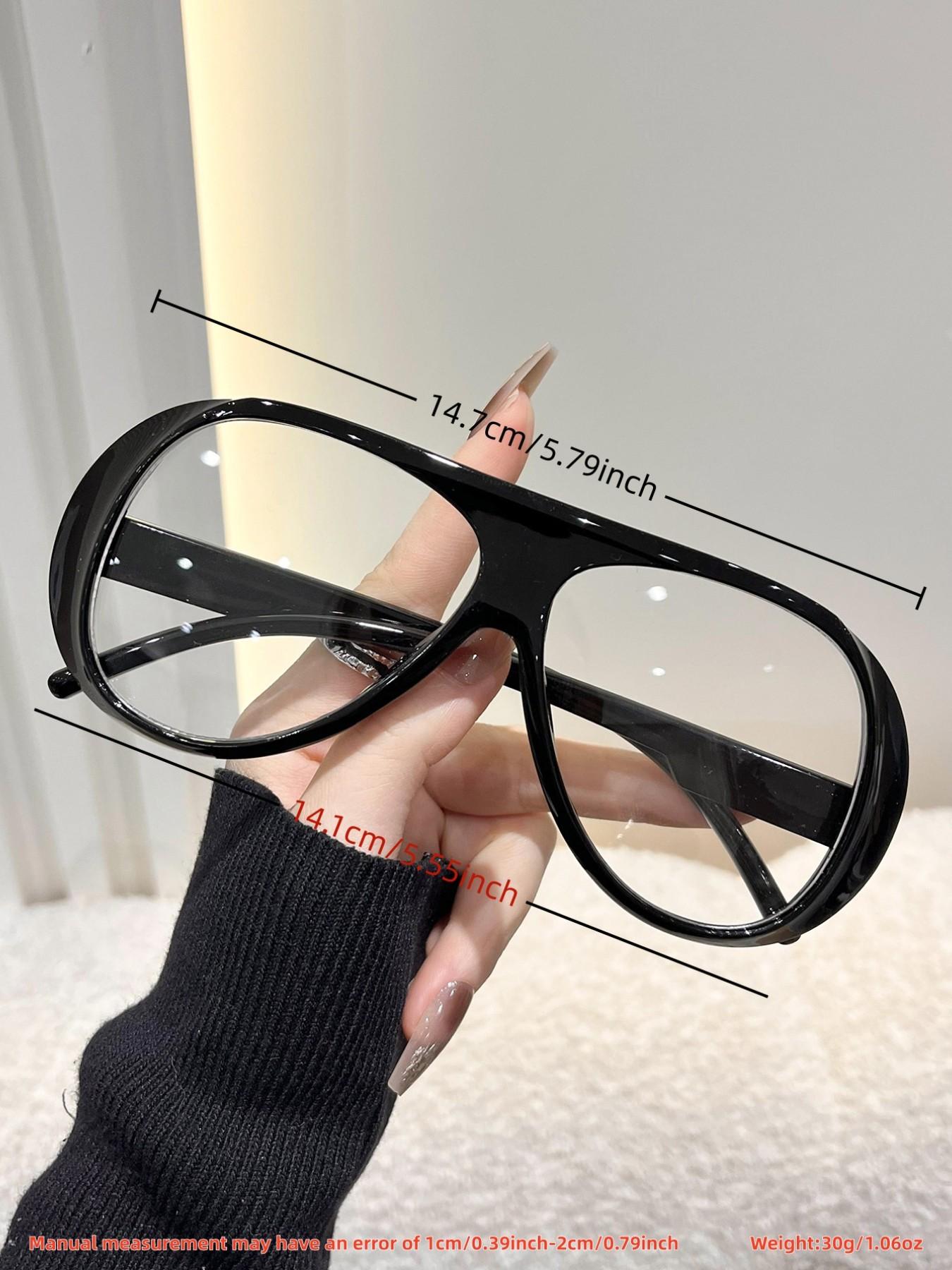 Unisex Square Frame Glasses, Blue Light Blocking Reading Glasses, Casual Daily Use, PC Material, Decorative Lens, All Seasons