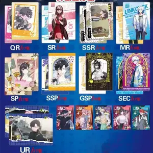 New Link Click cartoon Anime game Collection card TCG Booster Box Trading SSR GSR rare in stock Child toy