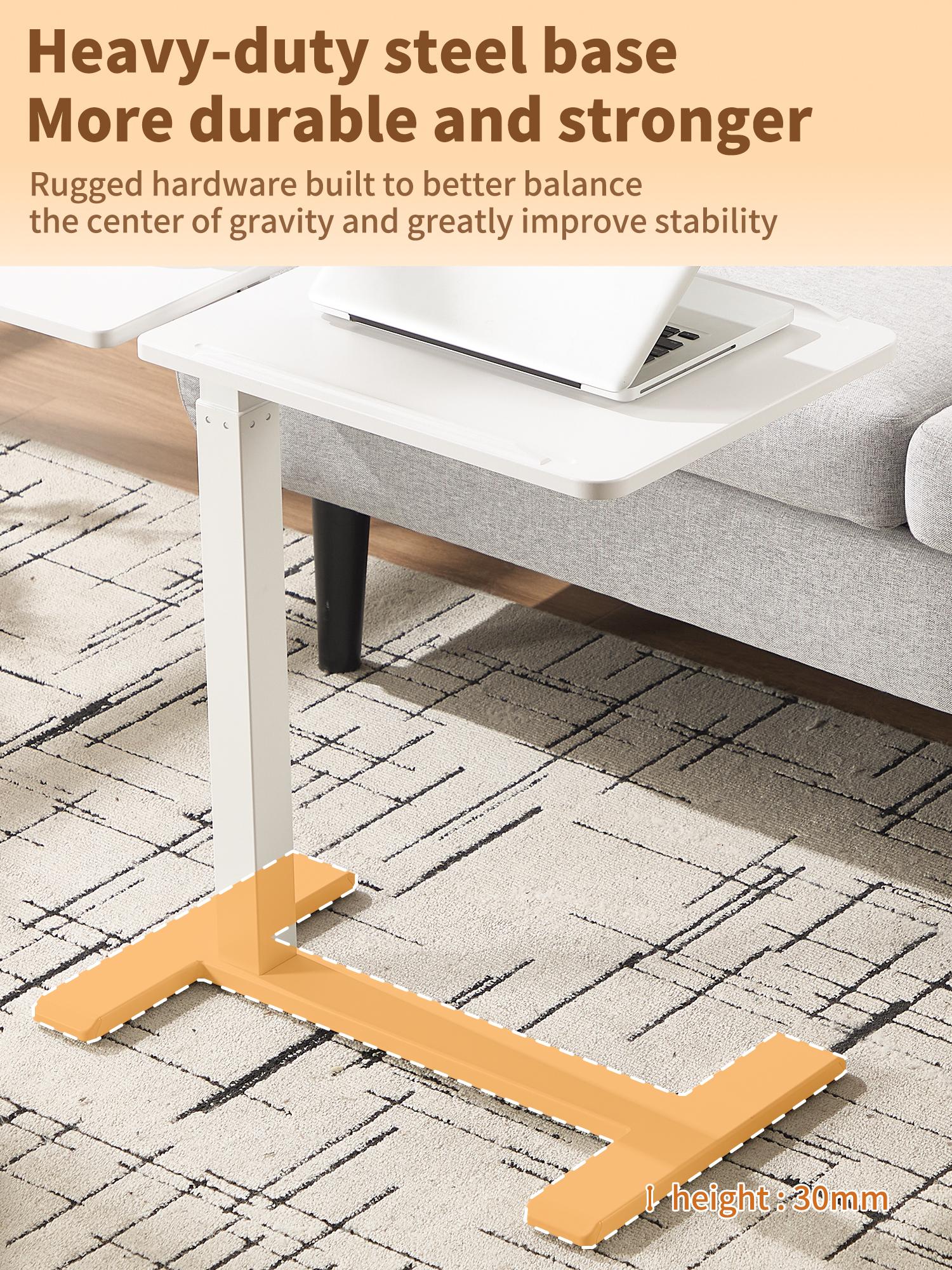 Mobile and Adjustable Bedside Table with a Flipable Desktop! Pneumatic Lift Desk with Wheels, Rolling Laptop Desk Cart, Portable Computer Workstation, Suitable for Both Home and Hospital Use Mobile and Adjustable Bedside Table with a Flipable Desktop! Pneumatic Lift Desk with Wheels, Rolling Laptop Desk Cart, Portable Computer Workstation, Suitable for Both Home and Hospital Use