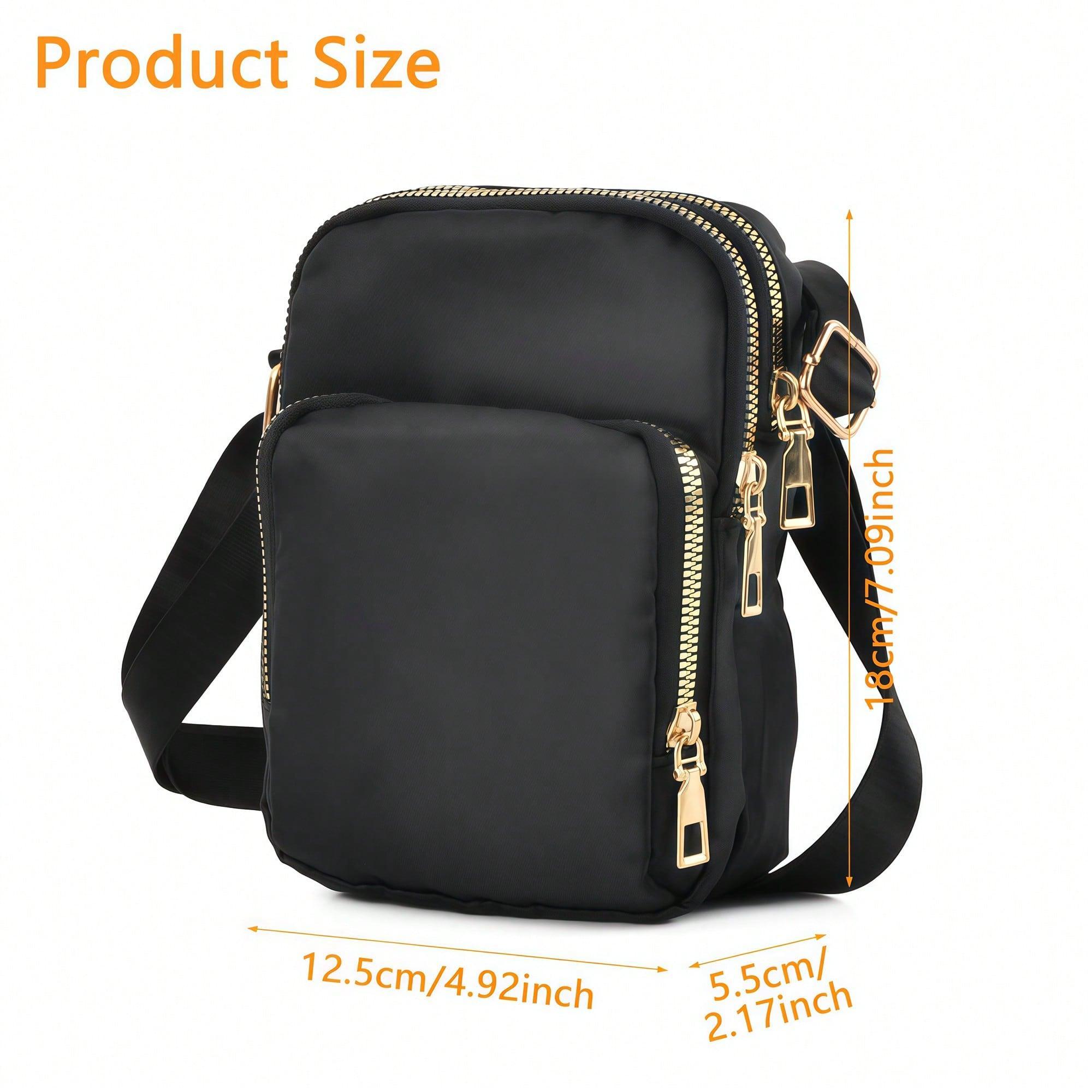 Ladies' Mobile Wallet, Minimalist Black Shoulder Bag, Crossbody Bag, Storage Bag, Lightweight Business Bag, Mini Square Bag, new retro limited edition weekend outing for women elegant pu material stylish my purse collection fanny pack gang