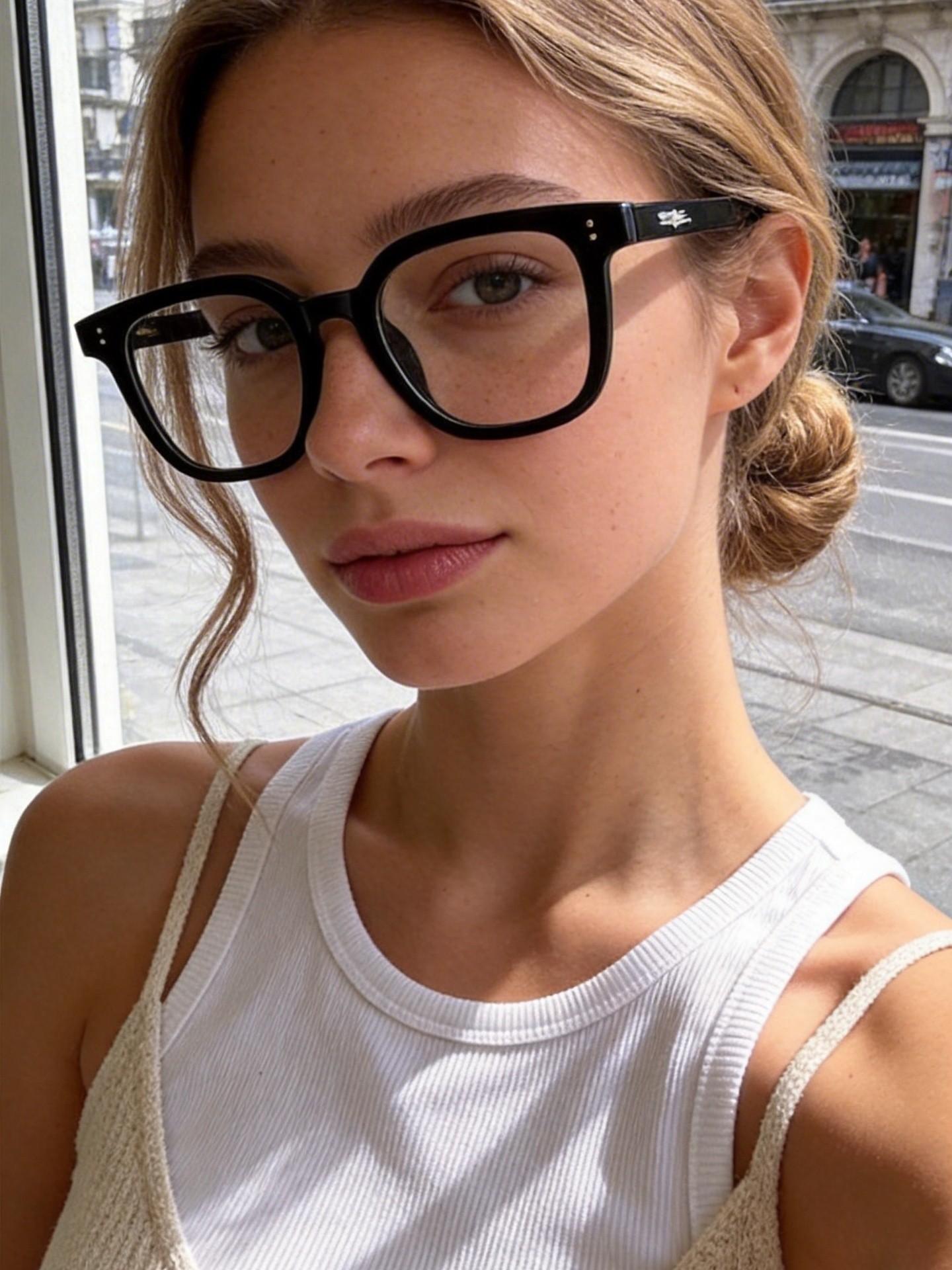 Anti-Blue Light Glasses Tr90 Frame, Trendy Casual Frames, Rectangular or Round Design, Lightweight Comfortable UV Protection for Computer TV Phone Gaming Square Frames Eyeglass, Trendy Casual Eyeglasses, Lightweight Eyewear, Stylish Trendy Eyewear
