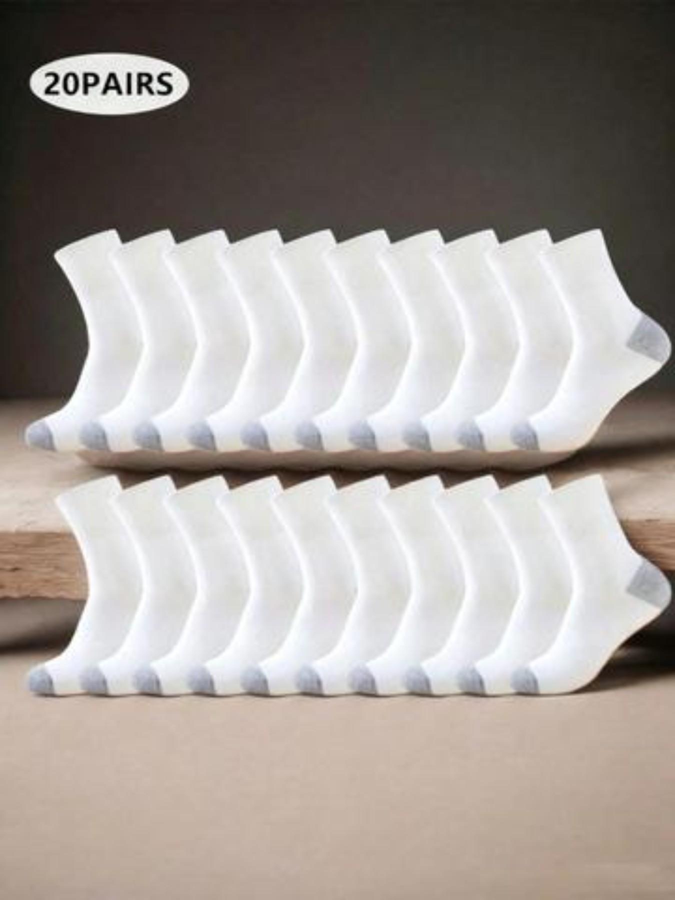 Men's Mid-Calf Socks, Breathable Sweat-Wicking Comfort, Business Casual Wear, Solid Colors, All-Season Teenager Socks