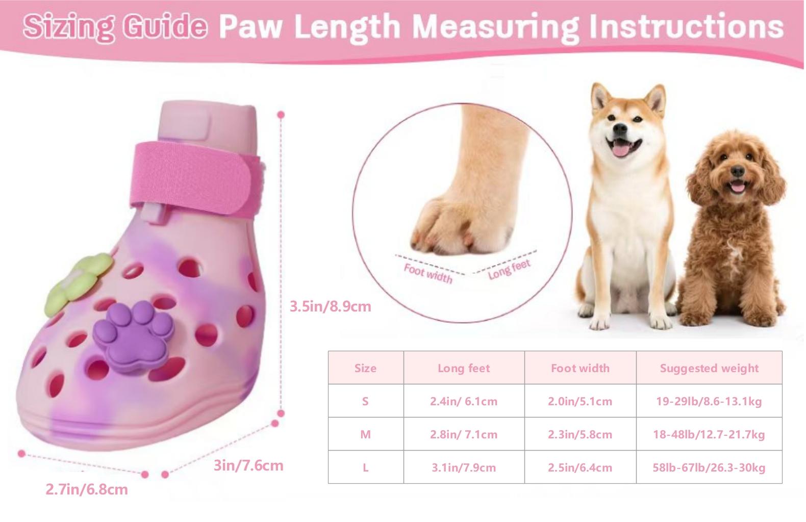 4 Pairs Pet Dog Shoes, Breathable Anti-Slip Elastic Dog Boots, Soft Sole for Indoor Outdoor Use, Spring Summer Protection