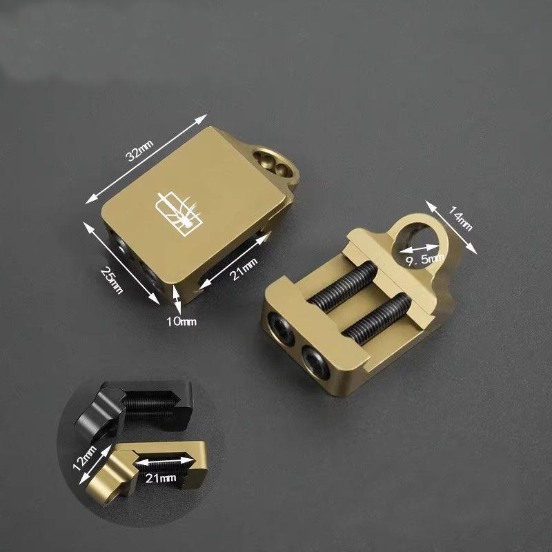 Multi-Purpose Single-Hole Quick-Release Metal Sling Buckle Sling Ring For Outdoor Sports, Camera, Bags & Molle Bags