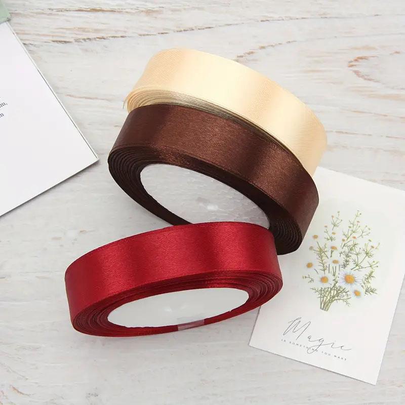 3 Rolls 22m Ribbon, Gift Wrapping Ribbon, Bouquet Packaging, Handmade Bow Decor, Party Decoration, Cake Decorating Ribbon