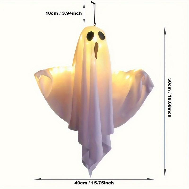 Halloween DIY Glow Decorations, 20-Inch LED Lights with Hanging Rope, Battery-Powered, Indoor Outdoor Use, Easy Installation, Festive Lighting