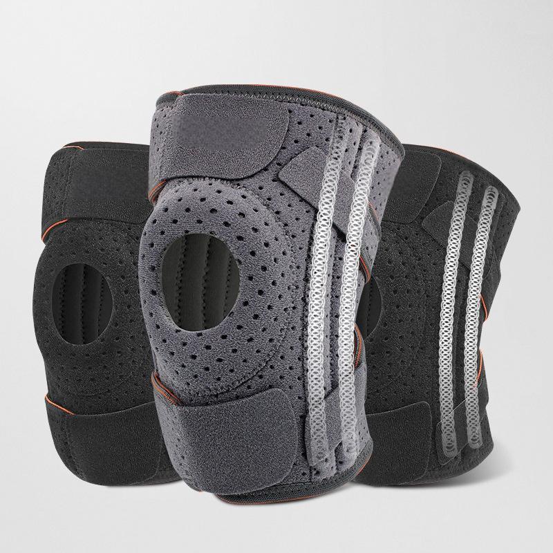 Knee brace for knee pain relief, compression knee support with breathable mesh, adjustable knee bandage with side stabilizers, extra soft bandage for sports, running, meniscus tear, ACL, arthritis relief