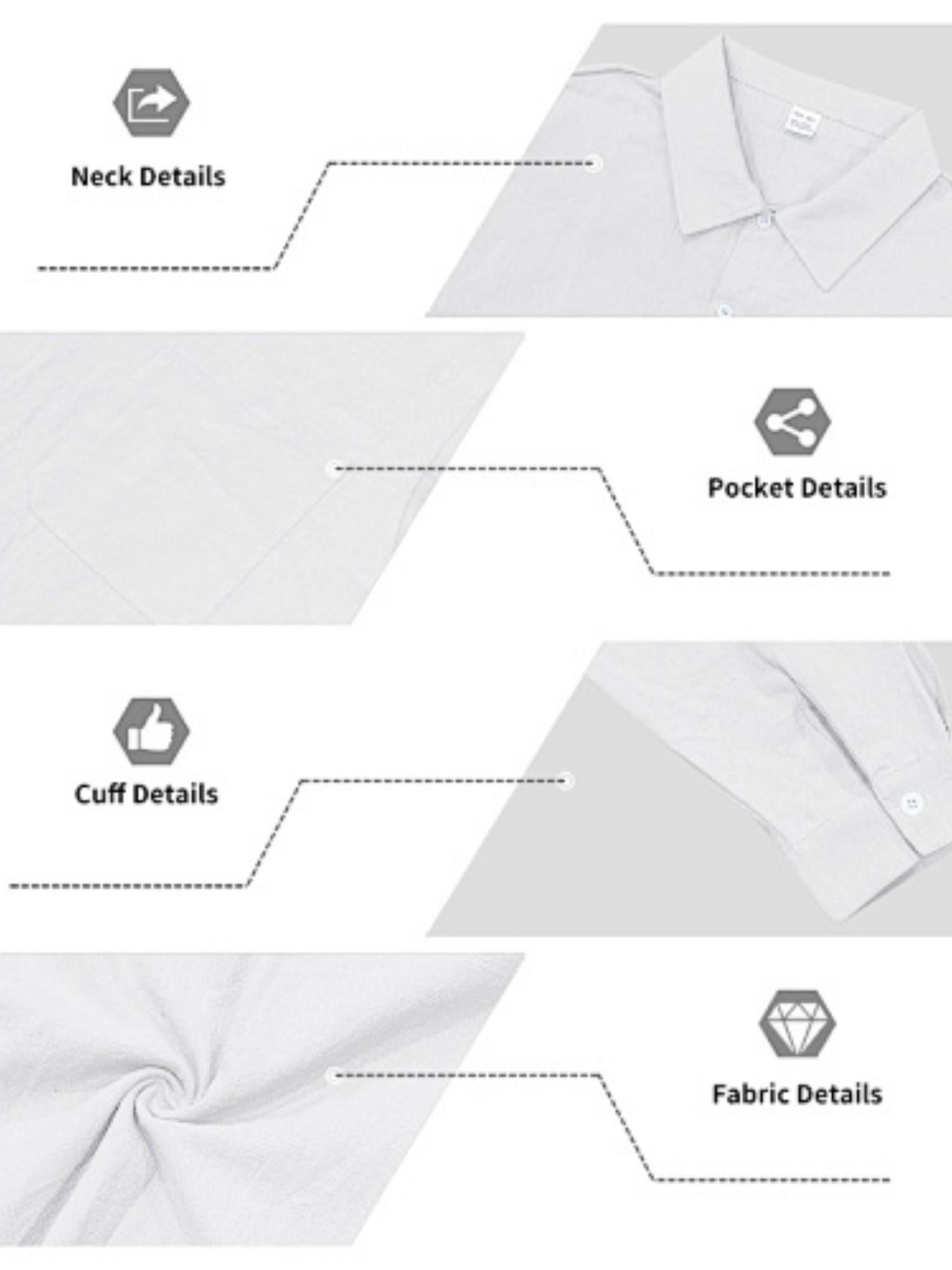 Men's Summer Linen Spread Collar Long Sleeve Shirts! Loose fit for all body types, breathable and skin-friendly without sweatiness, perfect for beach vacations, office wear, and versatile multi-scene outfits
