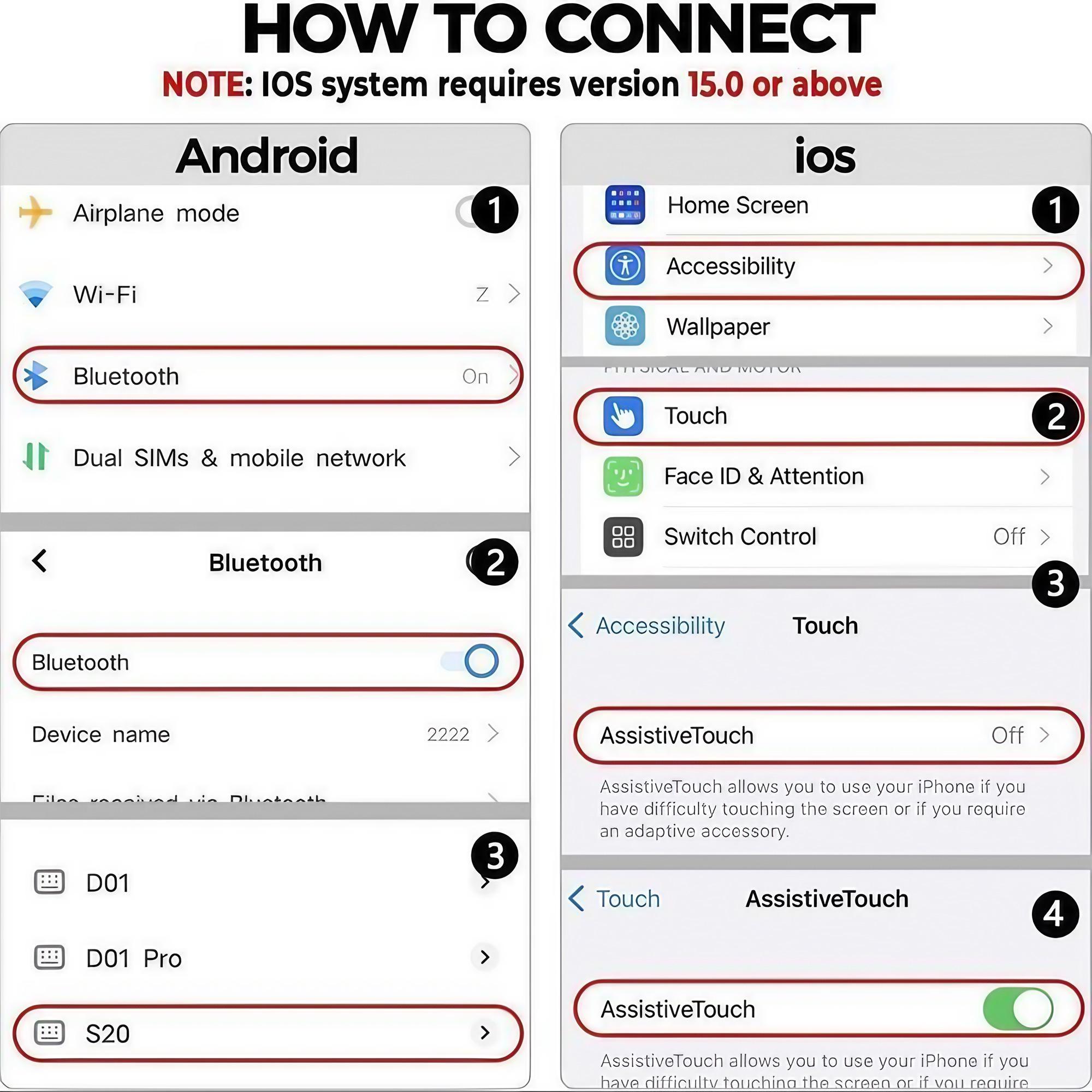Wireless Ring Remote with Digital Display Charging Case, 7-Key Scroll Clicker for Smartphones Tablets iOS Android. Rechargeable Selfie Video Controller Compatible with Mobile Devices.