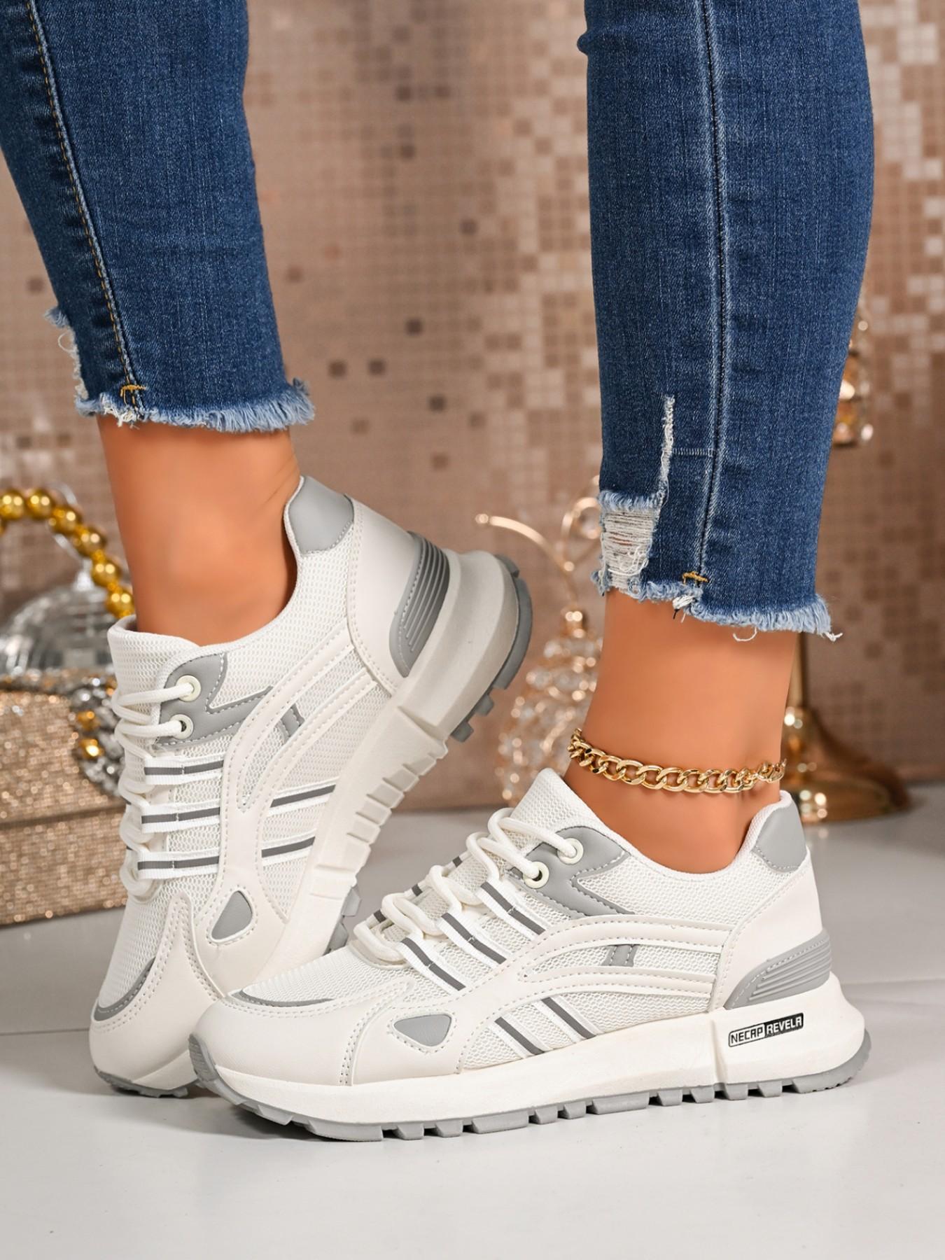 2026 Fashionable Multi-Color Aggressive Shoes, Thick Sole Heightening Casual Sports Shoes, Breathable Anti-Slip Dad Shoes for Women, Sneaker