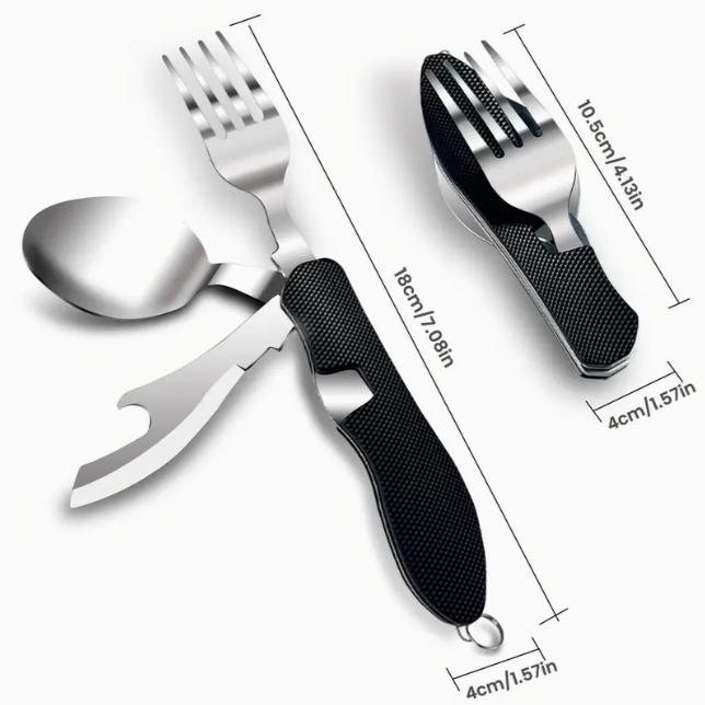 1 significant other - removable folding multi-purpose camping knife, fork and spoon combo - convenient, portable and durable camping, hiking and backpacking tableware 1 significant other - removable folding multi-purpose camping knife, fork and spoon combo - convenient, portable and durable camping, hiking and backpacking tableware