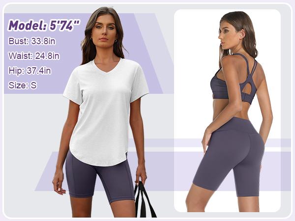 VILIGO 3-Pack 8" Biker Shorts for Women – High-Waisted Yoga Shorts with Tummy Control, Hidden Pocket, Stretchy & Soft, 75% Nylon, 25% Spandex, Perfect for Workout & Casual Wear