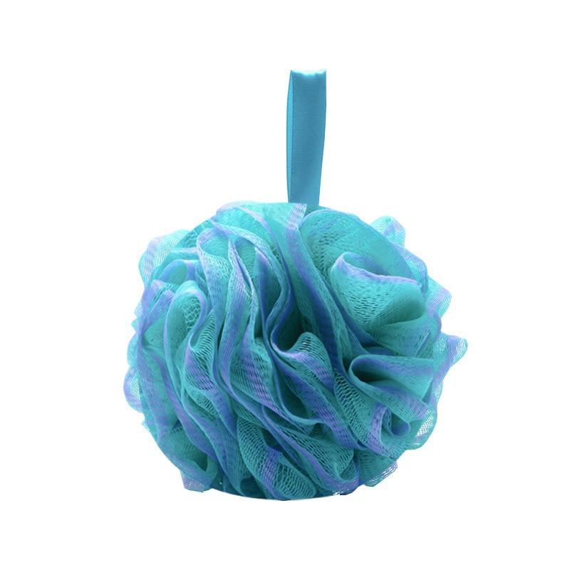 Gradient Ribbon Bath Ball Set, Large Lotus Shape Sponge, Exfoliating Bath Accessory, Ideal for Smooth Skin, Spa and Shower Use