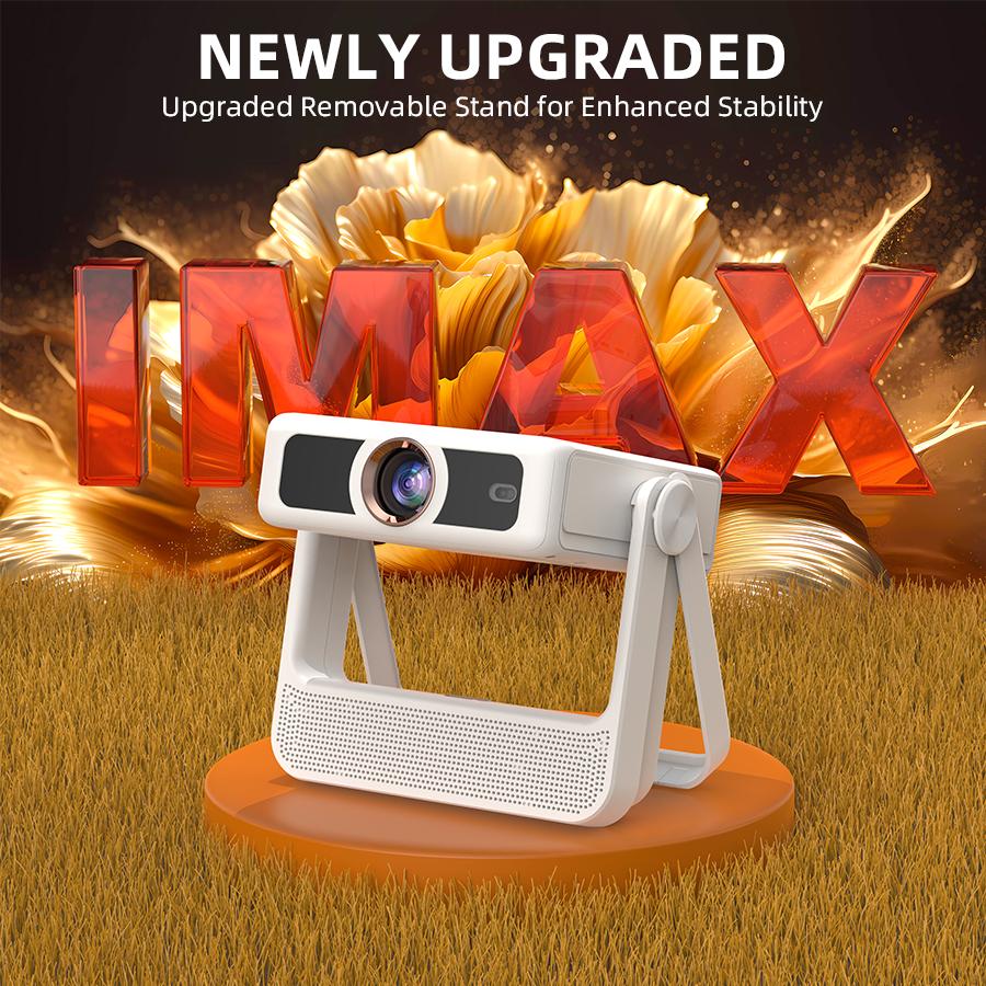 Touchscreen Portable Projector [Autofocus/800 ANSI/Native 1080P/Support 4K] A5PRO Smart Home Movie Projector with Touchpad, Wifi 6, Bluetooth, 180° Stand, 300-inch Display, Suitable for Outdoor/Indoor/Gaming, Christmas/New Year Gift voplls Hdmi Android