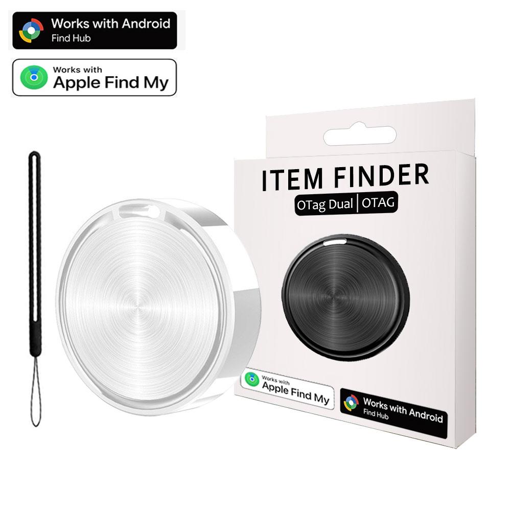 Smart GPS Tracker Bluetooth Item Finder for Android iOS, Works with Apple Find My Google Find Hub, Anti-Lost Tag for Keys Bag Luggage Wallet