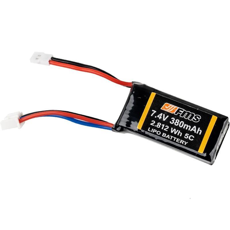 FMS 7.4V 380mAh 2S Battery for RC Car, Truck, Truggy Rechargeable Li-Po Battery FMS 7.4V 380mAh 2S Battery for RC Car, Truck, Truggy Rechargeable Li-Po Battery