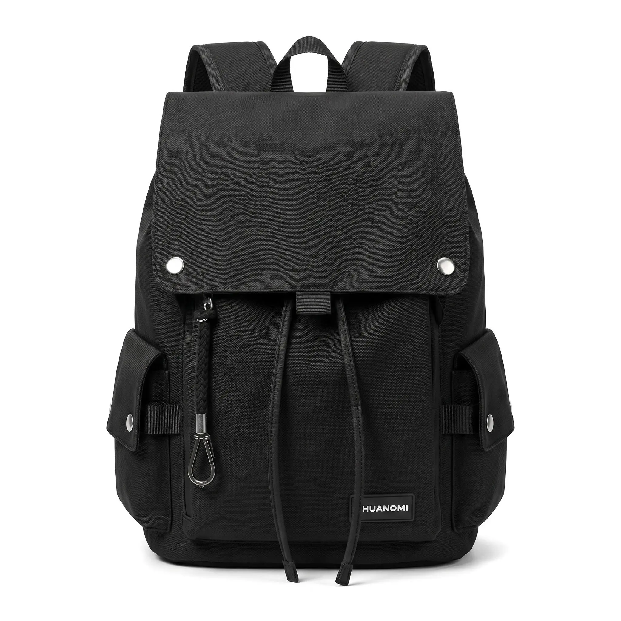 Unisex Large-Capacity Canvas Backpack - 36-55L Carry-On with Weight-Reduction Cushioned Adjustable Straps, 12in Laptop Compartment, Street Chic for Back to School, Daily Commute; College Backpack, School Supplies Book Bag