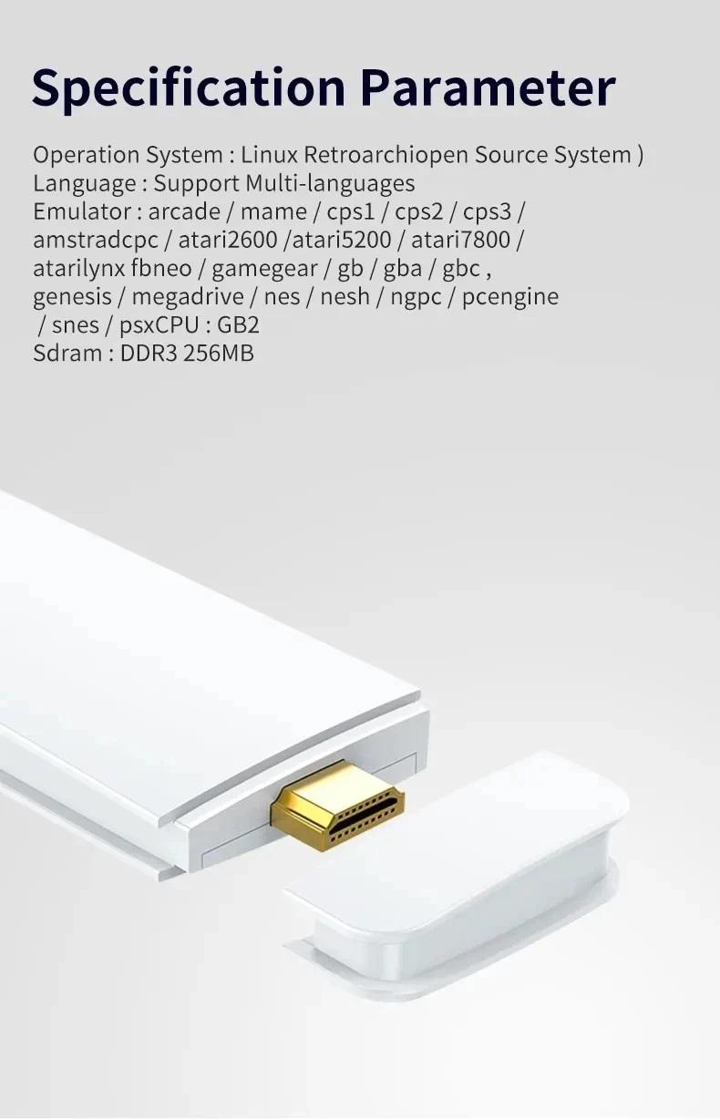 M15 Plus Retro Game Console Stick with 20,000+ Classic Games, Controller Included, Upgraded Gaming Experience for Nostalgic Gamers