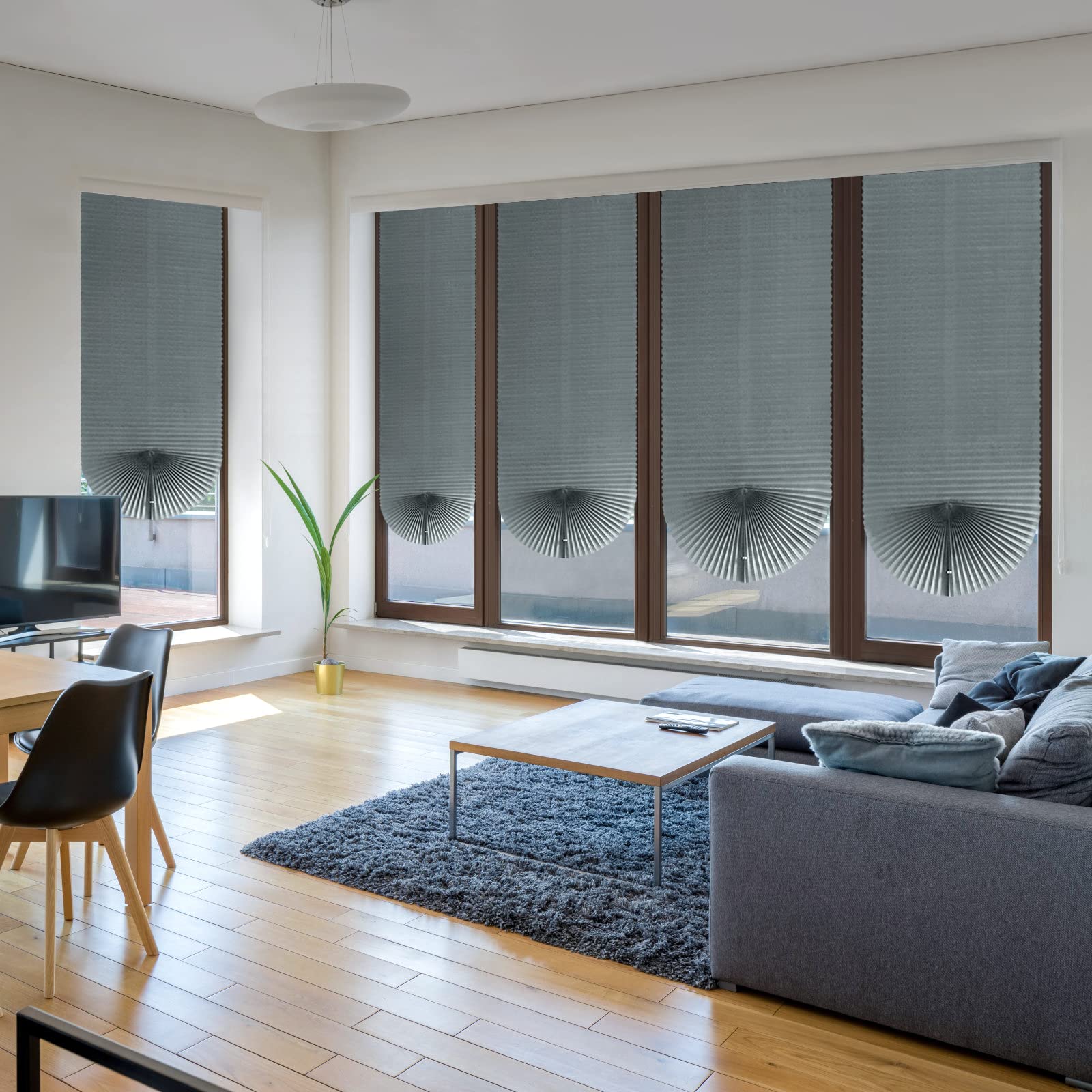 Solid Color Blackout Blinds, 1 Count Self Adhesive Blackout Blinds, Wireless Temporary Window Blinds, Cordless Blinds, Home Decor for Living Room Bedroom Kitchen Bathroom