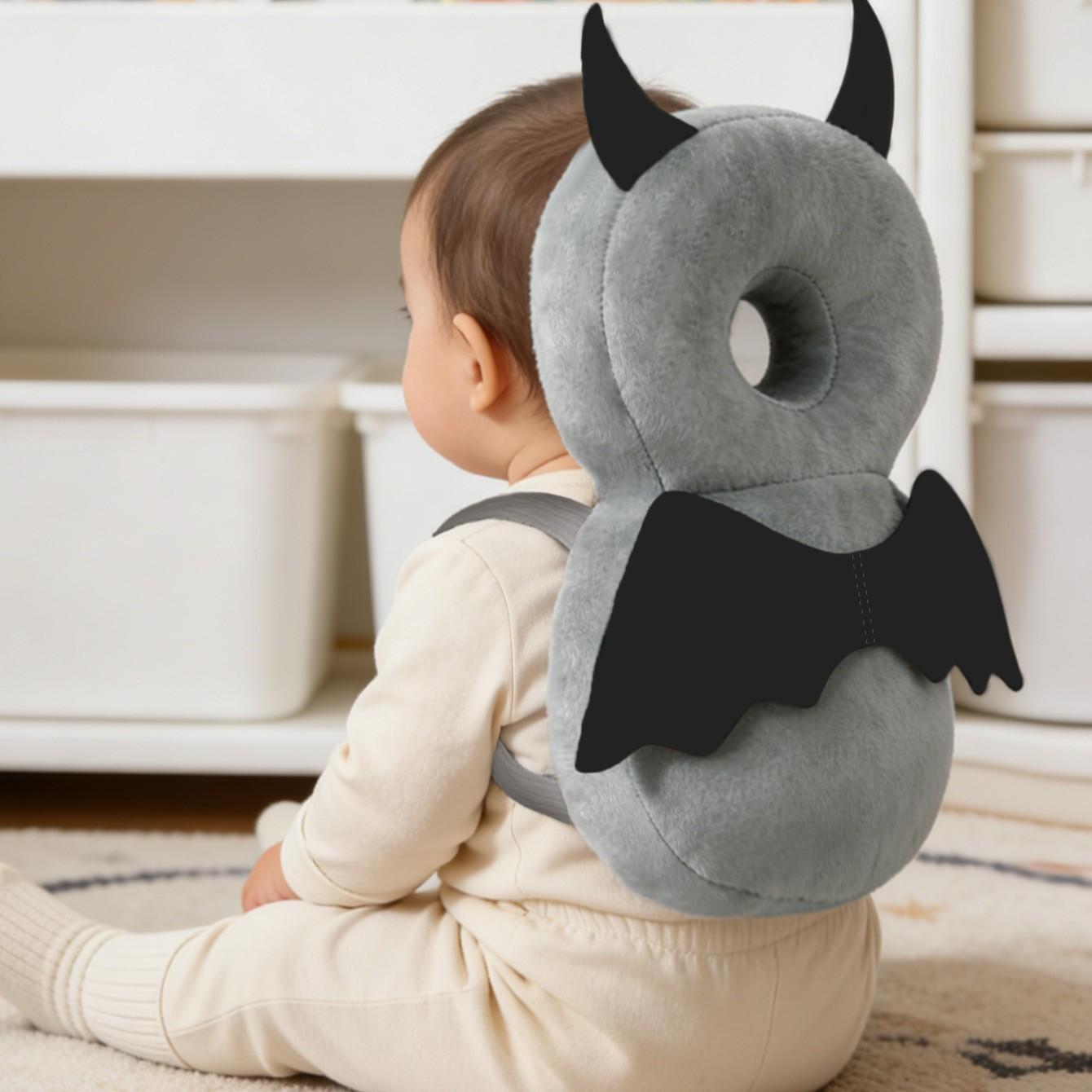 Baby Head Protection Backpack, Adjustable Safety Pillow for Walking and Crawling, Christmas-Themed Walker Protective Pad