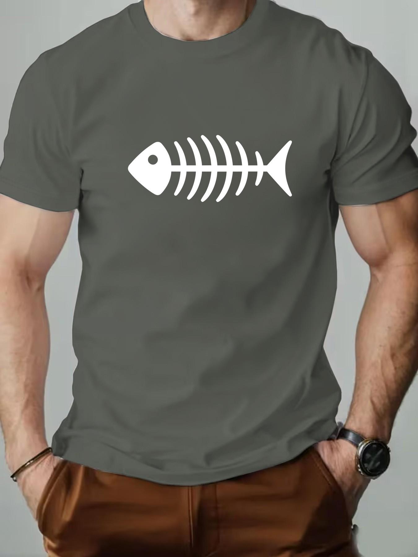 Men's Round Neck T-Shirt, Fashionable Geometric Print, Slim Fit, Long Sleeve, Casual Retro Style, Perfect for Daily Wear, Gifts