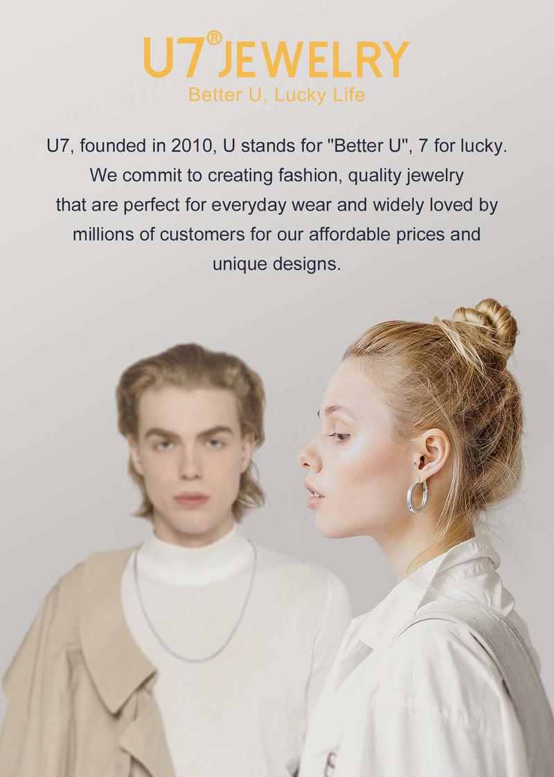 U7 Skull Skeleton Charm Hoop Earrings for Men Women Retro Vintage Gothic Skeleton Huggie Earrings Stainless Steel Dangling Earrings for Halloween