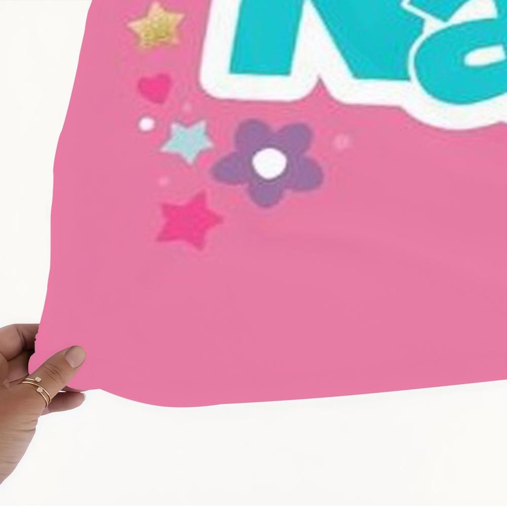 1pc Like Nastya Princess Floral Crown Design Flannel Fleece Blanket, Super Soft Cozy Warm Throw for Bed Sofa Couch Living Room, Office Travel Car, Decorative Gift Idea